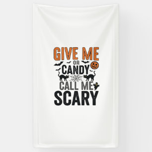 Halloween Candy or Call Me Scary Vintage Graphic_1 Banner