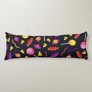 Halloween candy pattern body cushion