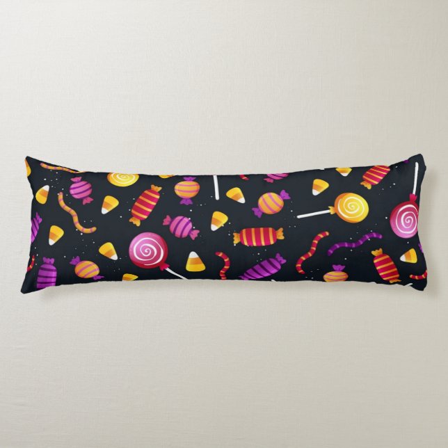 Halloween candy pattern body cushion (Front)