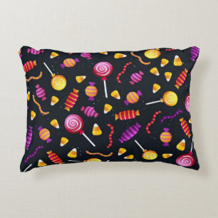 Halloween candy pattern decorative cushion