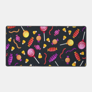 Halloween candy pattern desk mat