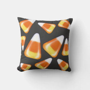 Halloween candy pattern, fun candy corn treats  cushion
