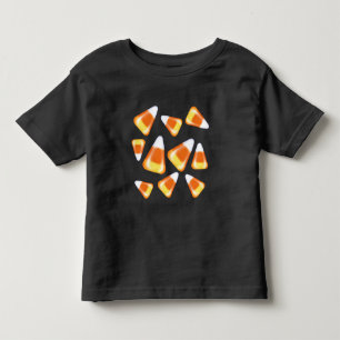 Halloween candy pattern, fun candy corn treats toddler T-Shirt