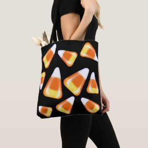 Halloween candy pattern, fun candy corn treats tote bag