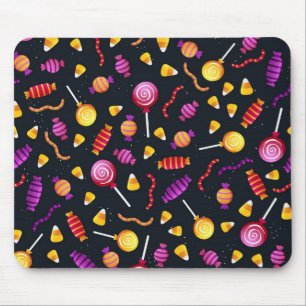 Halloween candy pattern mouse mat