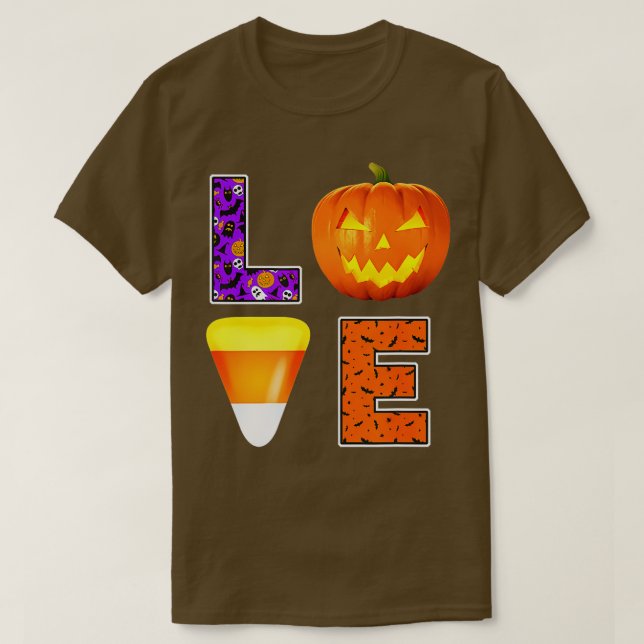 Halloween Candy Pumpkin Love Easy s T-Shirt (Design Front)
