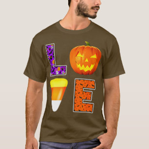 Halloween Candy Pumpkin Love Easy s T-Shirt