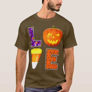 Halloween Candy Pumpkin Love Easy s T-Shirt