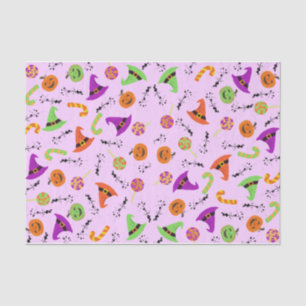 Halloween Candy Pumpkins & Witch's Hats 3 Tissue Paper