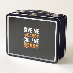Halloween Candy Scary Ghost Design_1 Metal Lunch Box