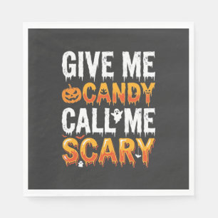 Halloween Candy Scary Ghost Design_1 Napkin