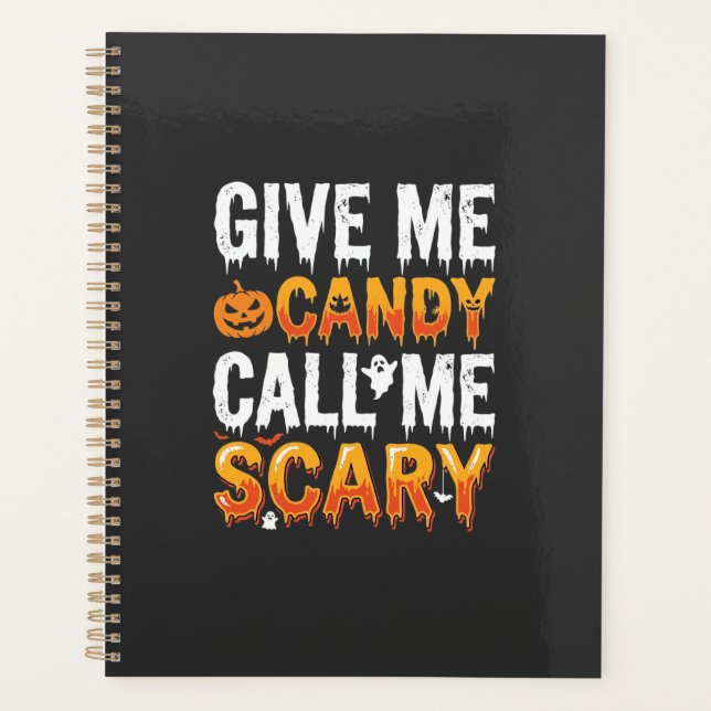 Halloween Candy Scary Ghost Design_1 Planner (Front)