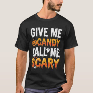 Halloween Candy Scary Ghost Design_1 T-Shirt