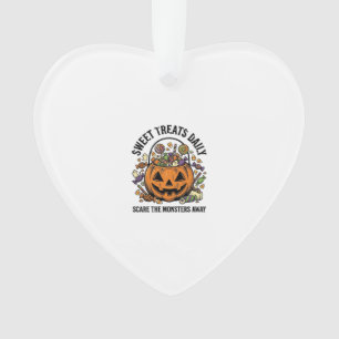 Halloween Candy Shirt Cute Monster Treat Design_1 Ornament