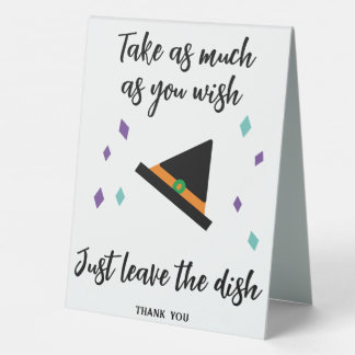 Halloween Candy Sign Leave Bowl