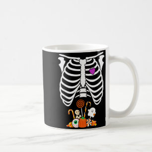 Halloween Candy Skeleton Rib Cage X-Ray Funny Coffee Mug