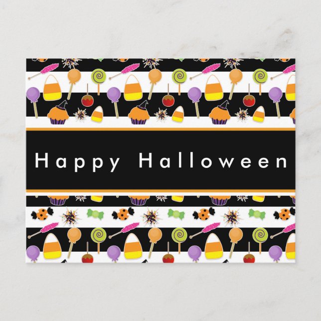 Halloween Candy & Sweets Postcard (Front)