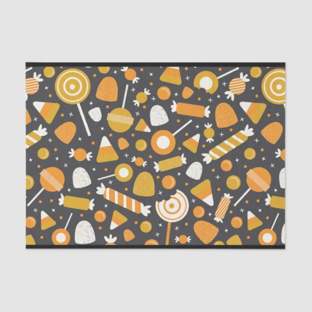 Halloween Candy Tissue Paper (Front)