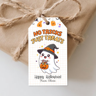 Halloween Candy Treats, No Tricks Just Treats, Spo Gift Tags