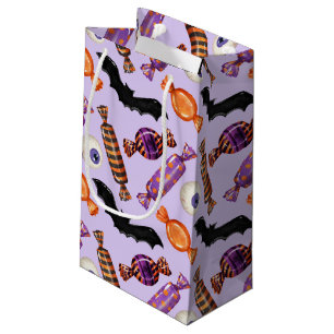 Halloween Candy Treats Purple Small Gift Bag