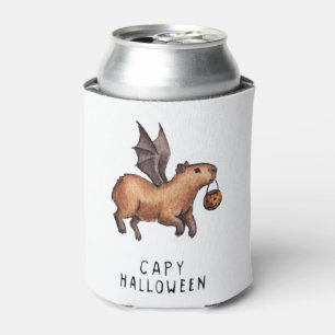 Halloween Capybara Can Cooler