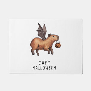 Halloween Capybara Doormat