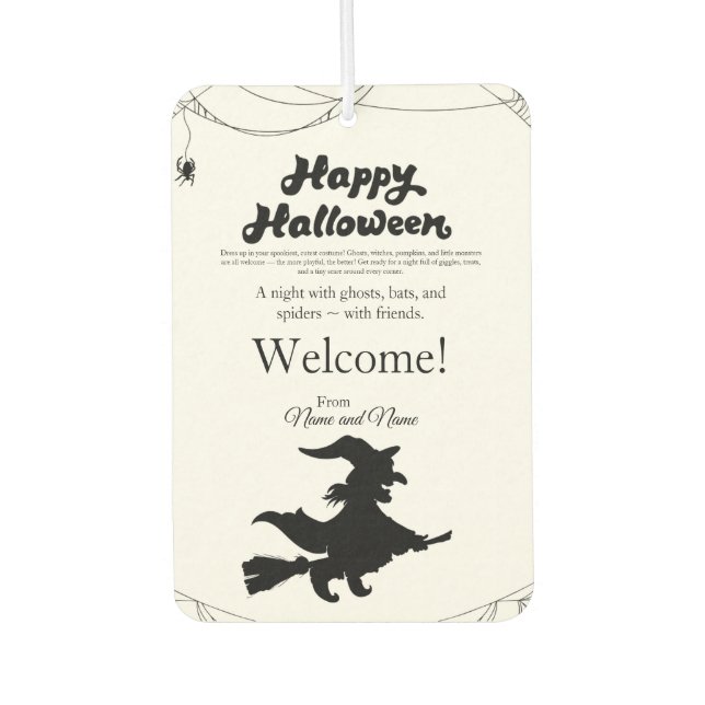 Halloween Car Air Freshener (Front)