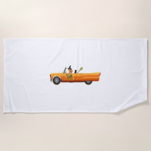 halloween car beach towel