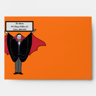 Halloween Card Envelope Return Address Look Inside