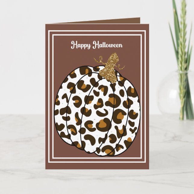 Halloween Card for Family with Pumpkin (Front)