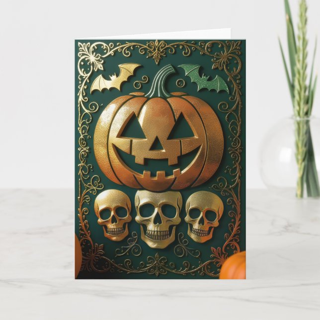 Halloween Card, Happy Halloween, Happy Halloween,  Thank You Card (Front)