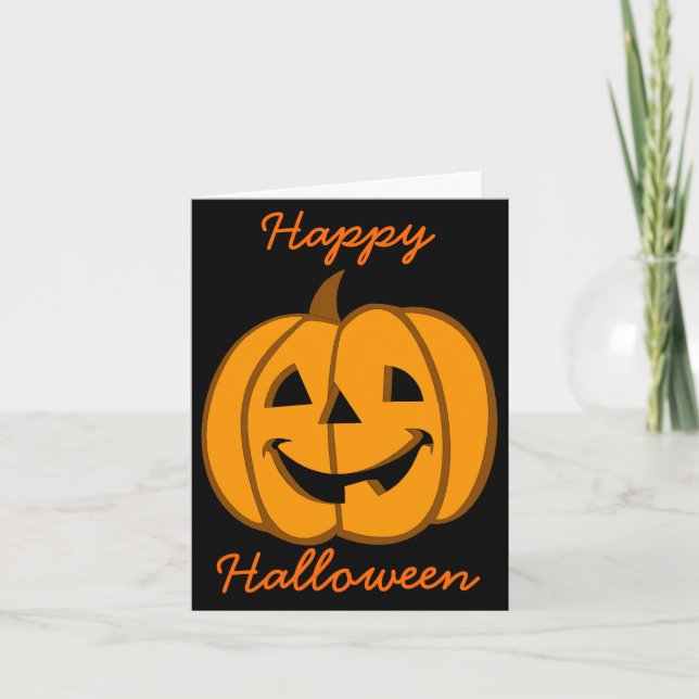 Halloween Card Jack O Lantern 3 (Front)