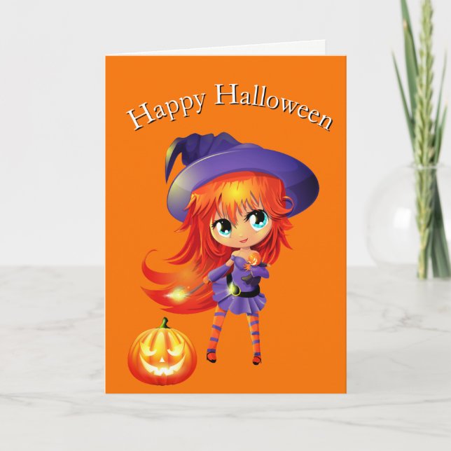 Halloween Card-Witch Card (Front)