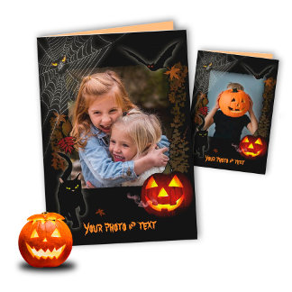 Halloween Card with your Photo & Text