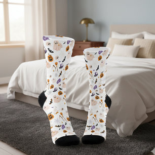 Halloween Cartoon Pattern Socks