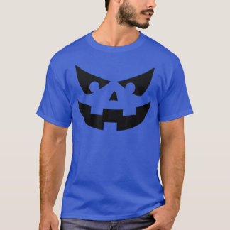 Halloween Cartoon Pumpkin Face Jack O Lantern  T-Shirt