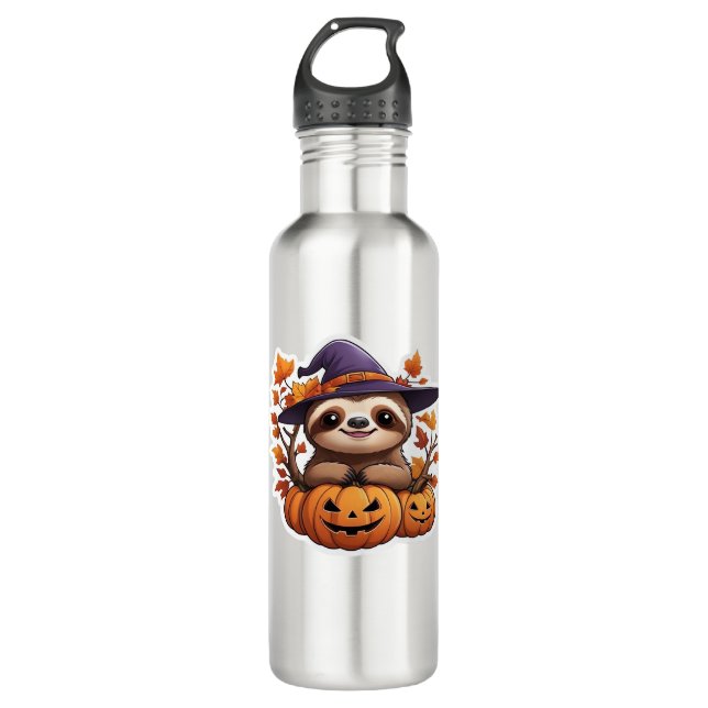 Halloween Cartoon Sloth Classic T-Shirt 710 Ml Water Bottle (Front)