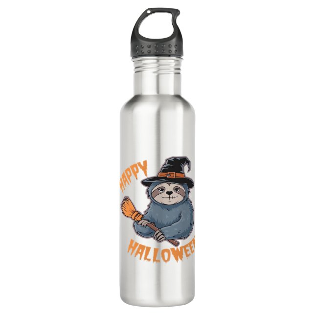 Halloween Cartoon Sloth Classic T-Shirt 710 Ml Water Bottle (Front)