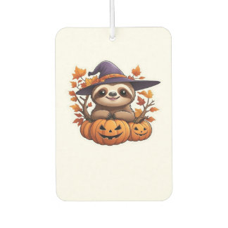 Halloween Cartoon Sloth Classic T-Shirt Car Air Freshener