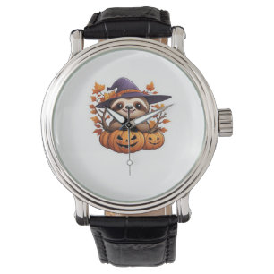 Halloween Cartoon Sloth Classic T-Shirt Watch