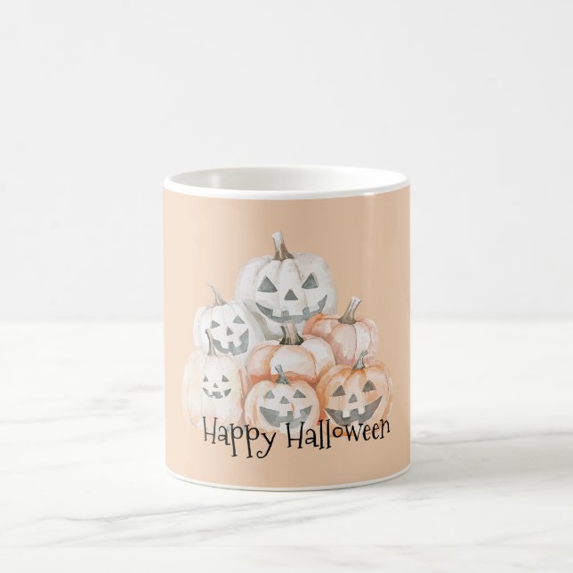 Halloween Carved Pumpkins Coffee Mug (Center)