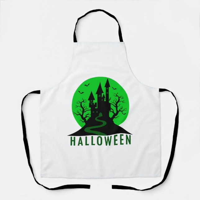 HALLOWEEN CASTLE APRON (Front)