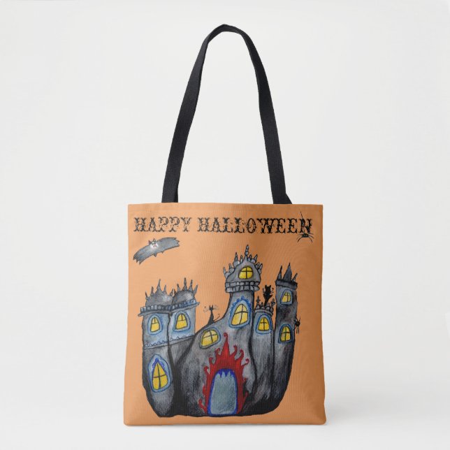 Halloween Castle Art  Tote Bag (Front)