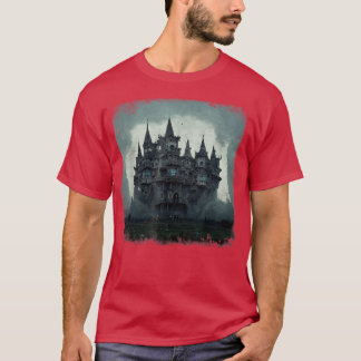 Halloween Castle In Broad Daylights Horror Haunted T-Shirt