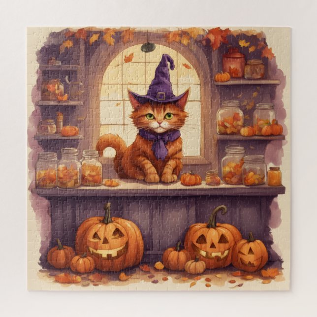 halloween cat #3 puzzle (Vertical)