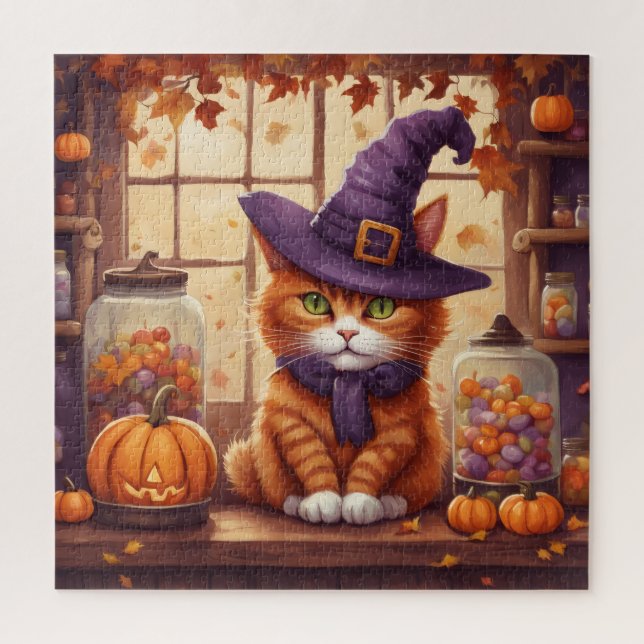 halloween cat #4 puzzle (Vertical)