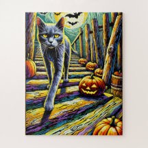 Halloween Cat 50 Piece Kids Puzzle
