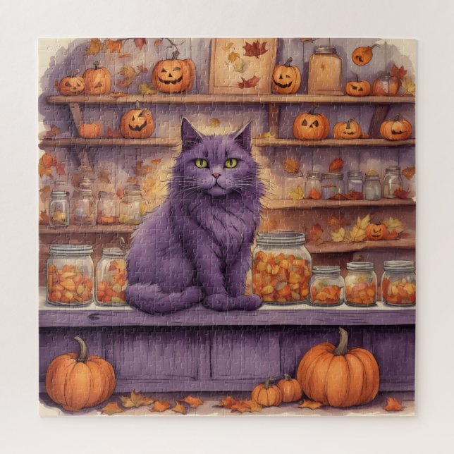 halloween cat #5 puzzle (Vertical)