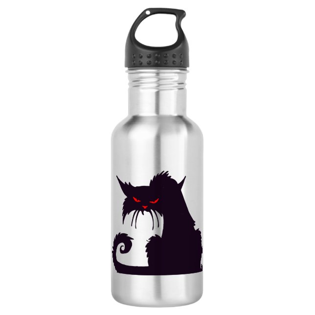 Halloween Cat                               710 Ml Water Bottle (Front)
