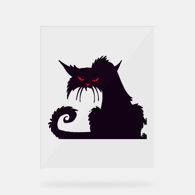 Halloween Cat                               Acrylic Sign (Front)